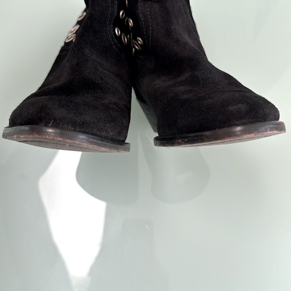 Zadig & Voltaire 100% leather black Boots with silver metal studs EUR size 36 - Picture 13 of 16